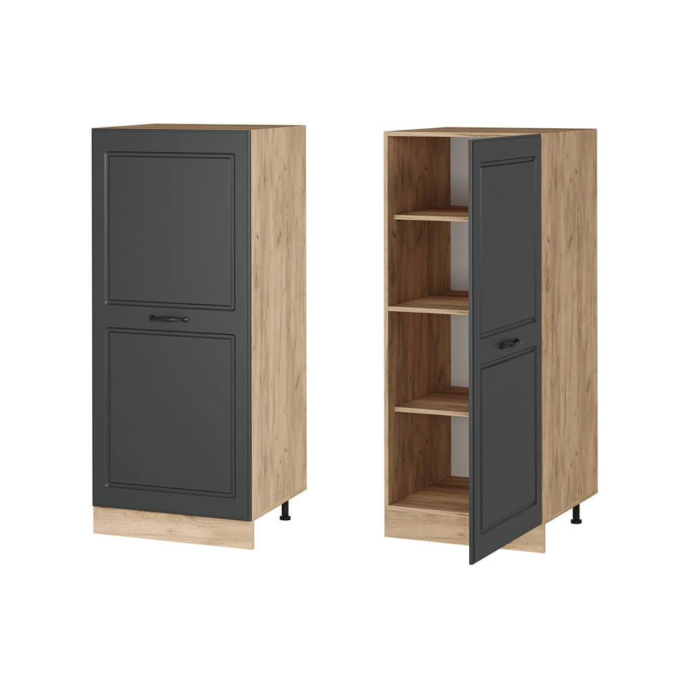 Mobile cucina dispensa R-Line Antracite rustico/Rovere dorato 60 cm Vicco