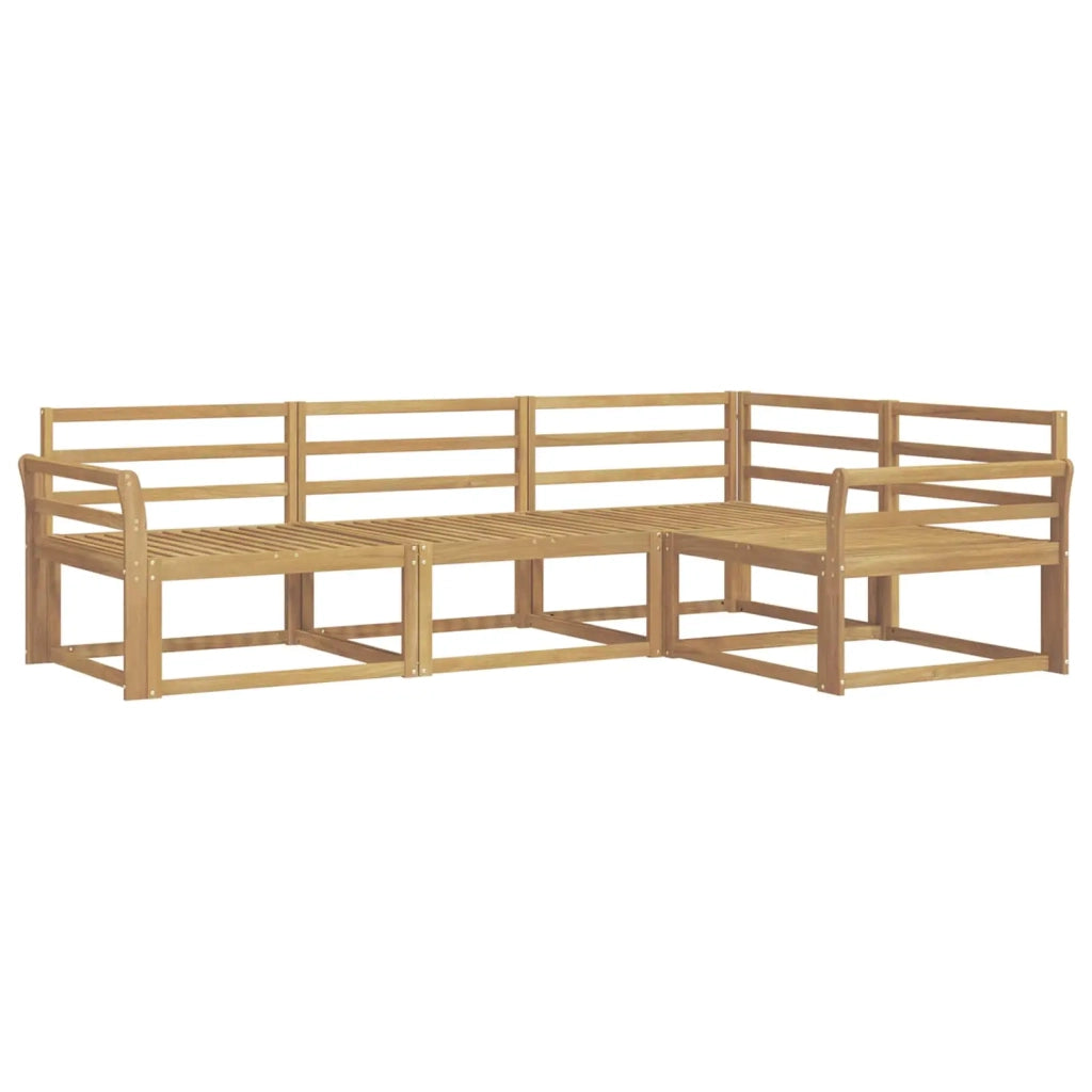 Set di divani da esterno 4 pcs Bianco 250 x 170,5 x 73 cm