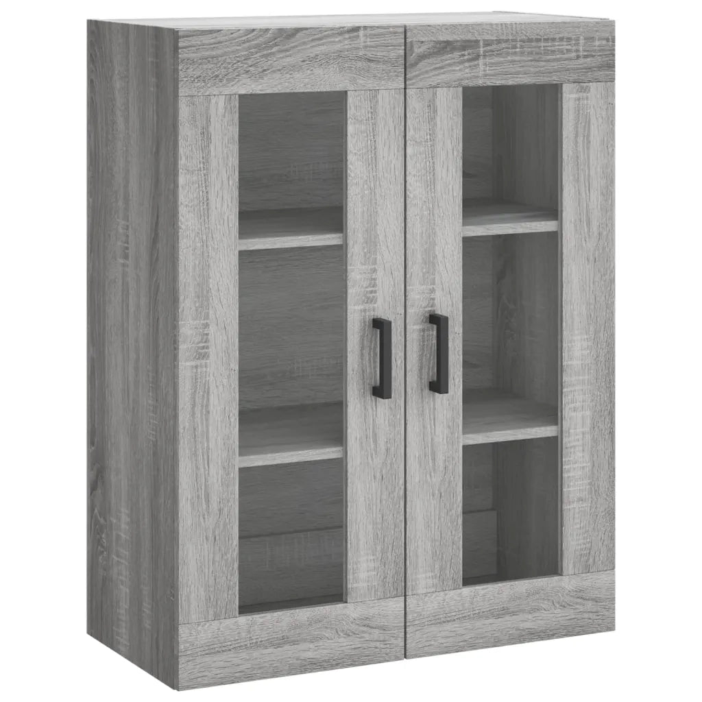 Credenza Grigio Sonoma 69,5x34x180 cm in Legno Multistrato 3198663