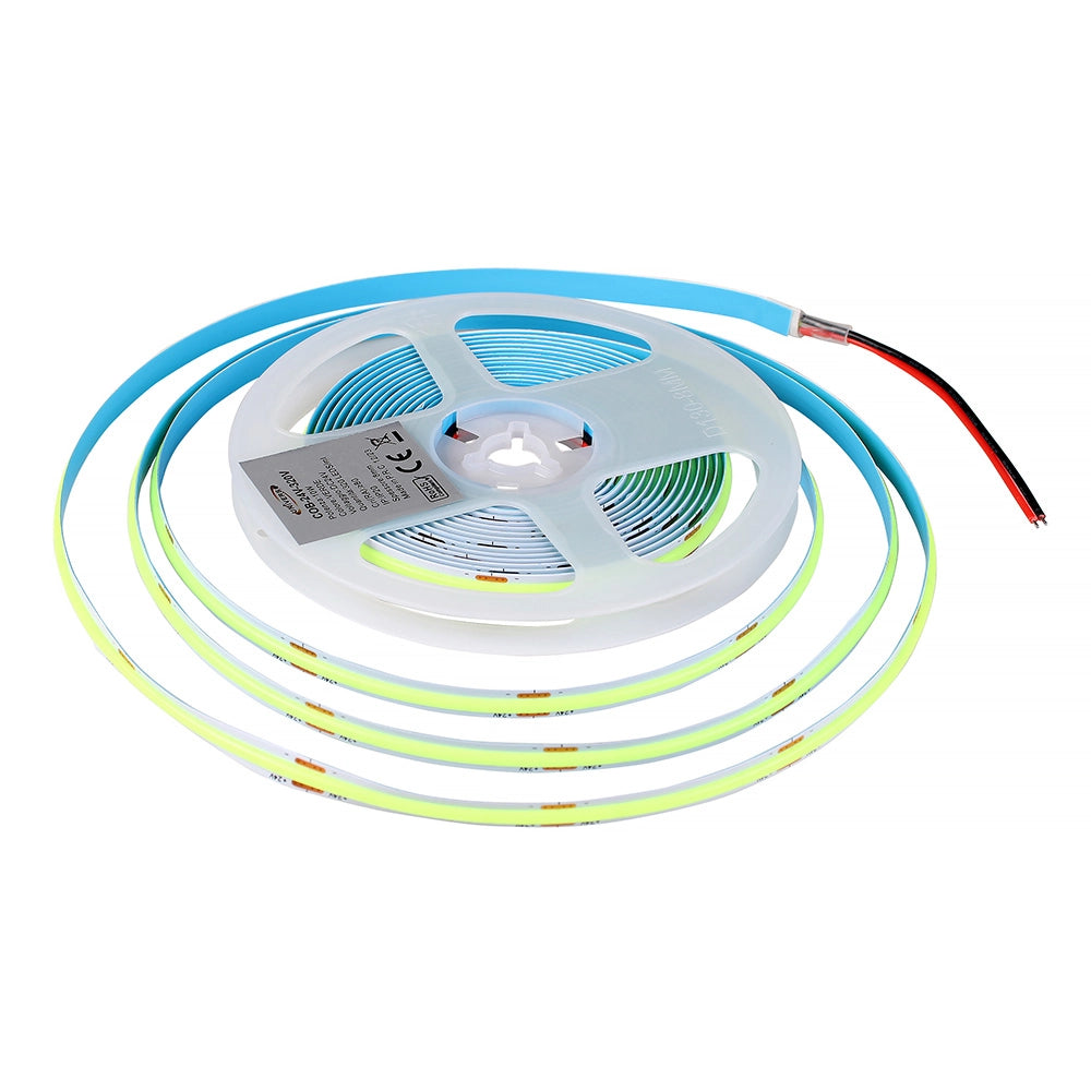 STRISCIA LED COB 5M TAGLIABILE LUCE VERDE A 24V - ALTA LUMINOSITA' FLESSIBILE E TAGLIABILE