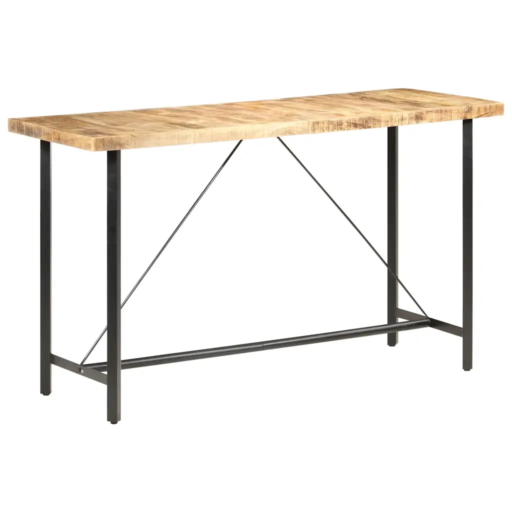 Tavolo da Bar 180x70x107 cm in Legno Ruvido di Mango 286613