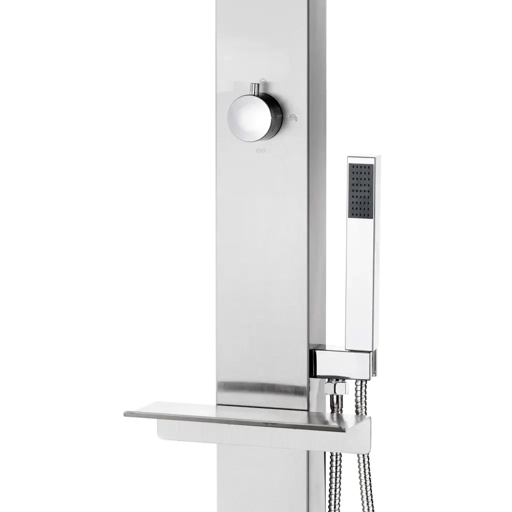 Doccia da Giardino 220 cm in Acciaio Inossidabile CFW9332738