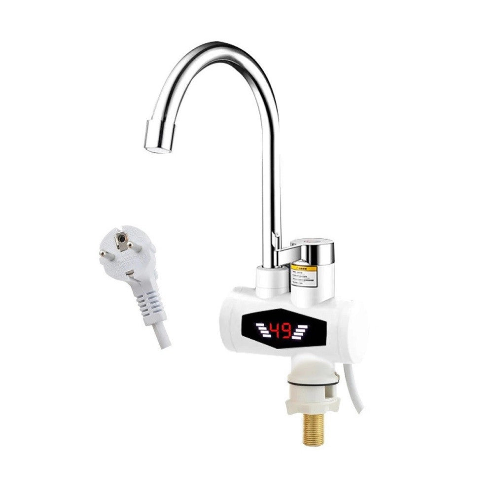 Trade Shop - Rubinetto Miscelatore Elettrico Spina Caldaia Acqua Calda Con Display Rx-007 -