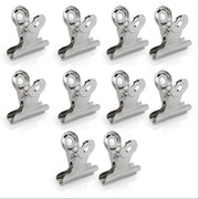 Clip per rimozione smalto 10 pezzi - Clip per estensione unghie - Strumento per arte unghie metallico - Disegno ergonomico - Colore argento