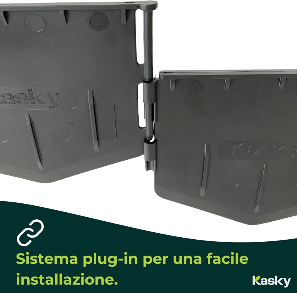 Bordura per Giardino Facile da Montare - È Sufficiente Martellarlo, Nessuna Trincea da Scavare - Bordatura per Aiuola Molto Stabile e Flessibile - Bordo in Plastica Riciclata - 10,7 m