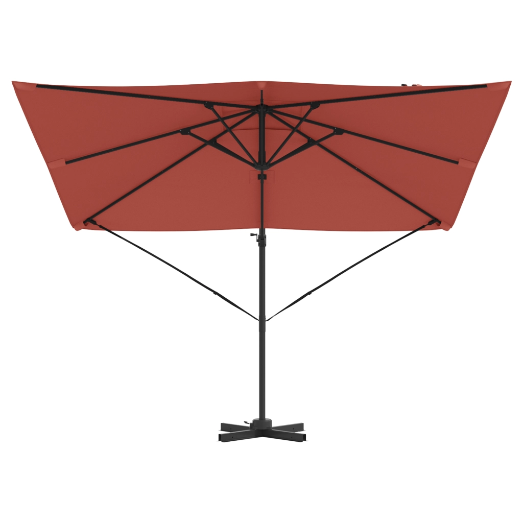 Ombrellone da Patio Terracotta Poliestere Grande