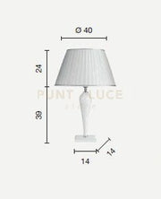 LUMETTO RAVEL CRISTALLO E CROMO ATTACCO E27 1 LUCE H.39+24CM
