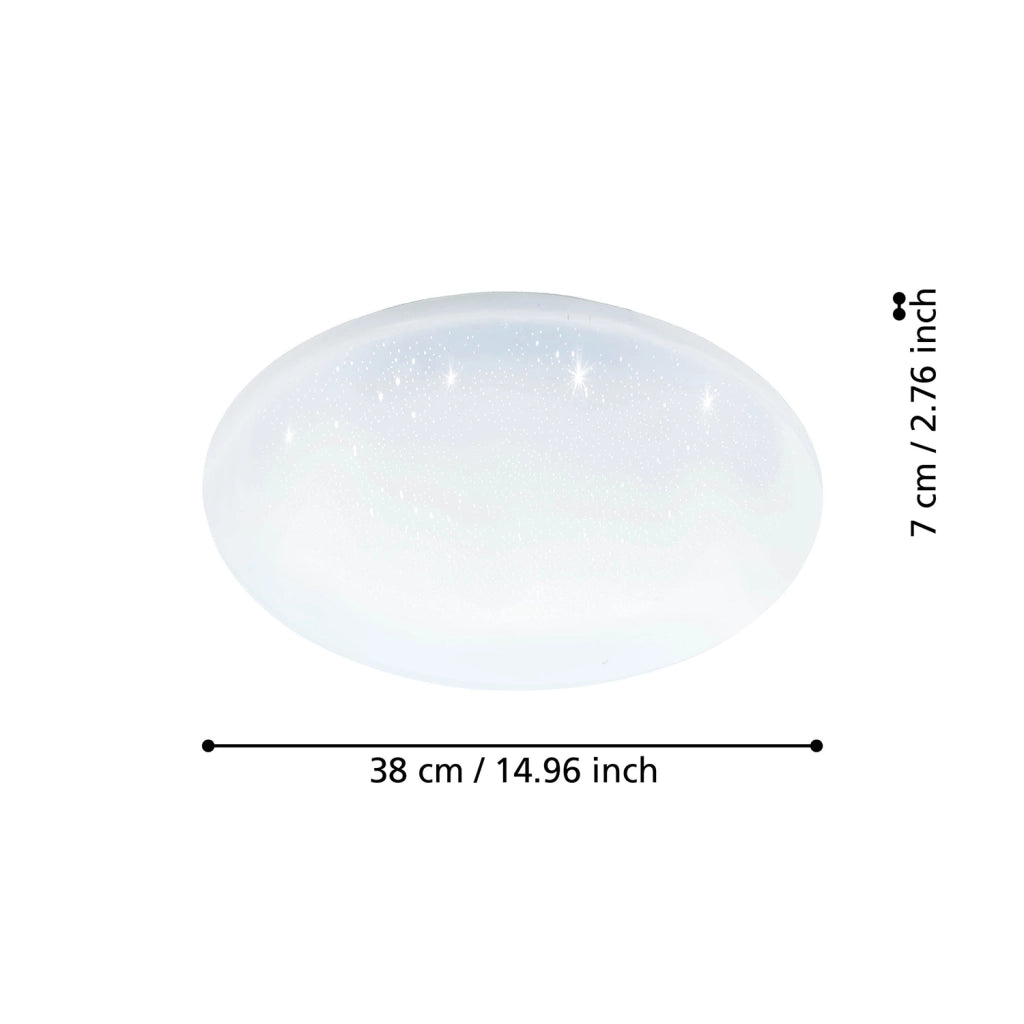 Plafoniera Contemporanea Totari-Z Acciaio Bianco 4 Luci Led Integrato 4,8W Ip44