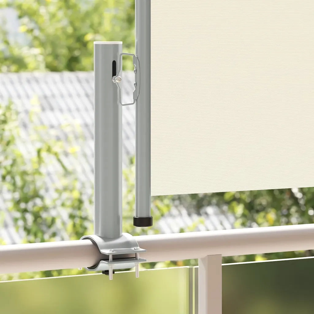 Tenda Laterale Retrattile per Patio-Tenda parasole per balcone 60x300 cm Crema