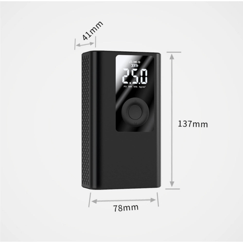Trade Shop - Powerbank 4000mah Compressore D'aria A Batteria Digitale Pompa 5v 2 In 1 Q-dq555 -