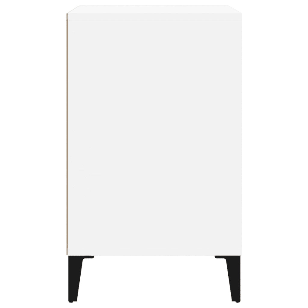 Scarpiera Bianco Lucido 102x36x60 cm in Legno Multistrato 819734