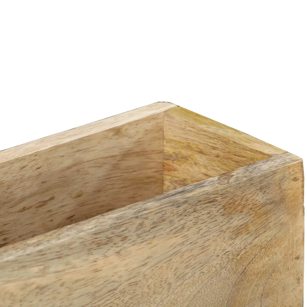 Portariviste a Parete 30x11x72 cm in Legno Massello di Mango 286466