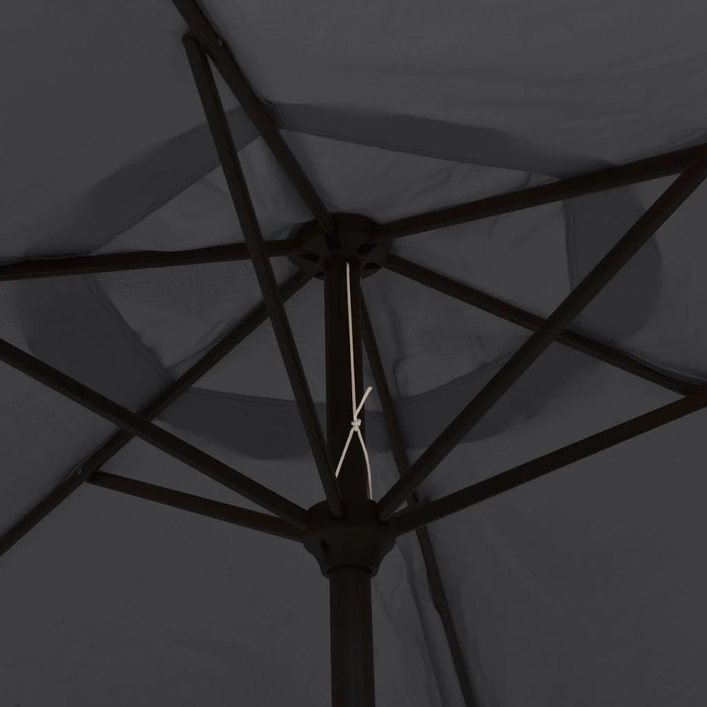 Ombrellone nero 200 x 211 cm in alluminio 02_0008702