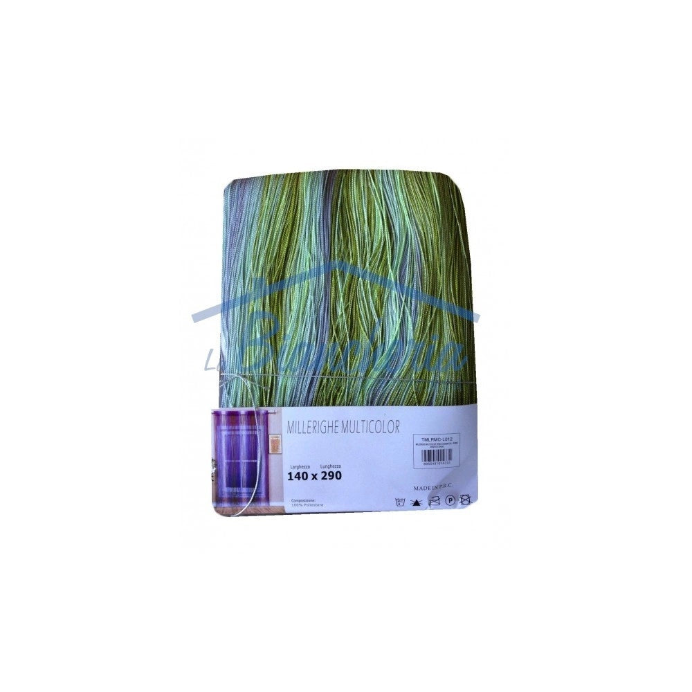 Trade Shop - Tenda Millerighe A Fili Sfumati 140 X 290 Cm Per Interni Divisoria Decorativa -