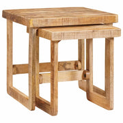 vidaXL Tavoli da Fine Marrone legno massello di mango