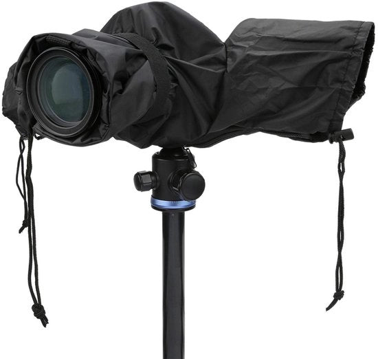 Copriobiettivo impermeabile - Copertura per fotocamera - Cordoncini elastiche - Chiusura a rasoio - Funzione manuale - Adatto per fotocamere DSLR 

Modello: Regenhoes Waterdicht 
Codice prodotto: (inserire codice prodotto)