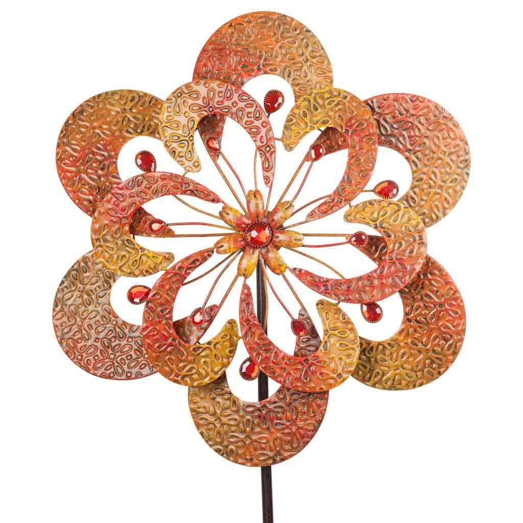 Decorazione fiore in metallo 50x12x160h