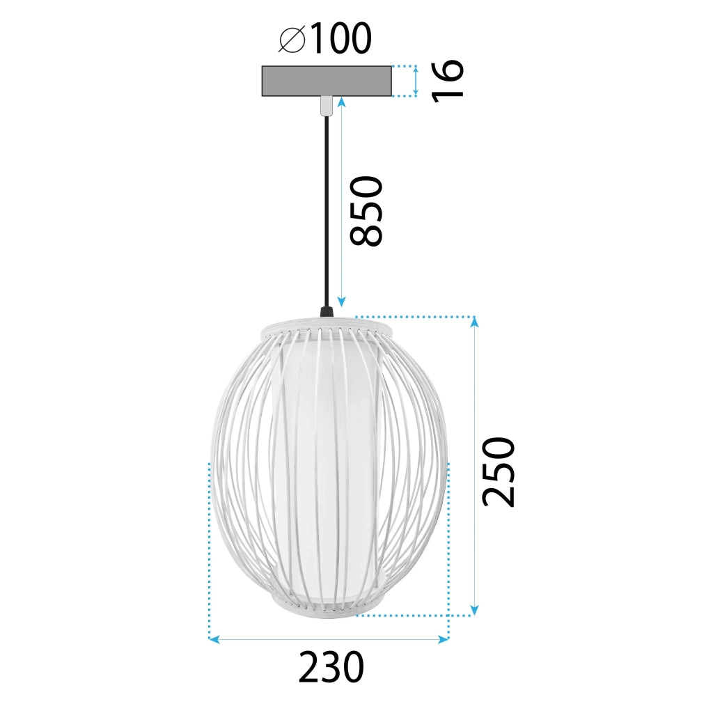 Lampada Da Soffitto Bamboo APP1634-1CP