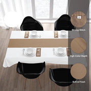 Asciugamano per tavola per 6 persone - Beige - Grande 40 x 150 cm - 100% Cotone