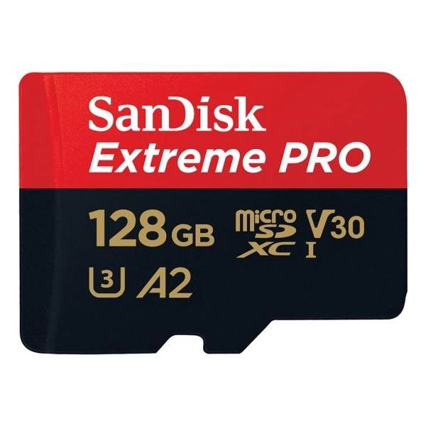128gb extreme pro microsdxc 170mbs a2 v30 uhs-i u3 - SDSQXCY-128G-GN6MA