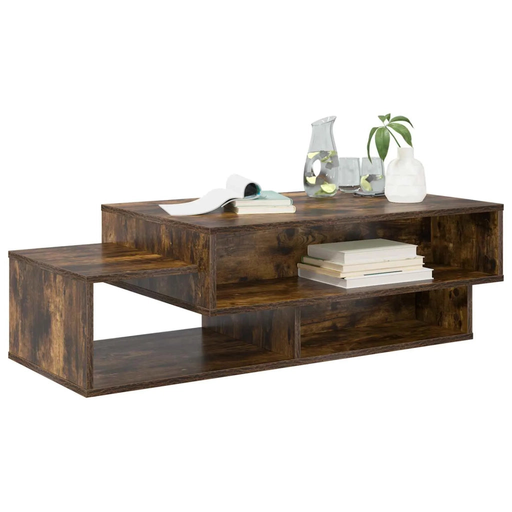 Tavolino da salotto | Tavolino da caff¨¨ | Tavolino da Soggiorno Rovere fum¨¦ 105 x 50 x 32,5 cm