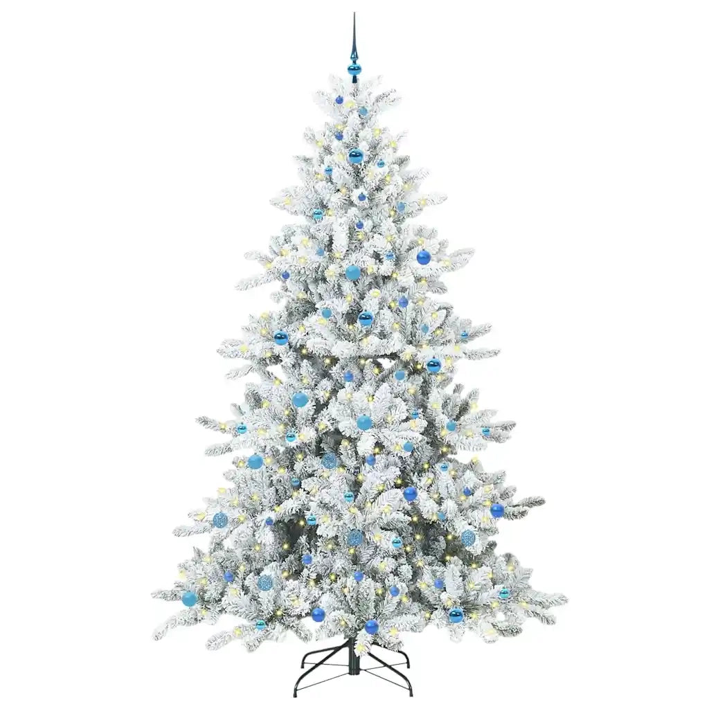 Albero di Natale Artificiale con Rami Pieghevoli Bianco 240 cm 3397751