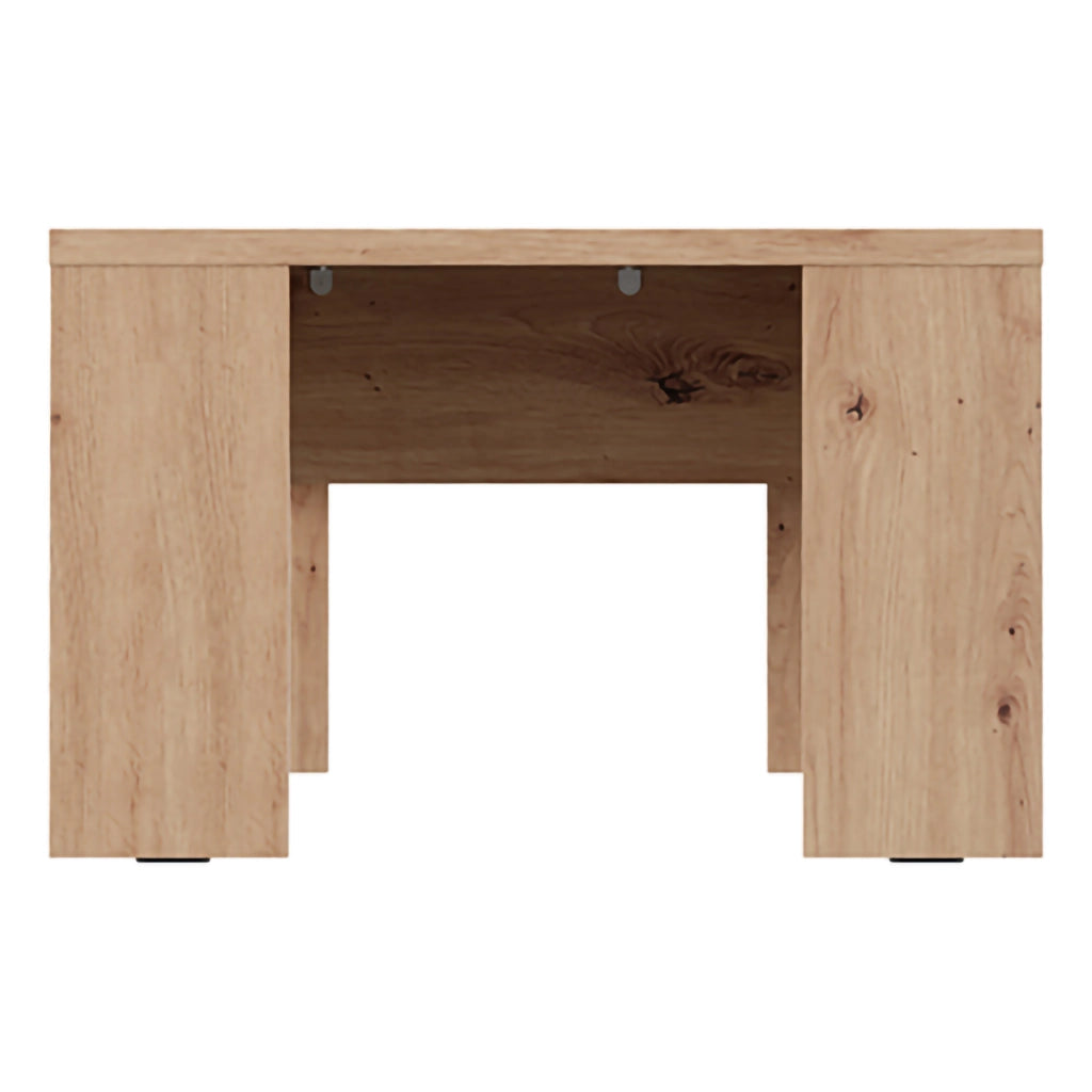 Magre, Tavolino da Salotto Forma Quadrato, 67x67x43h cm Marrone Rovere Nodi