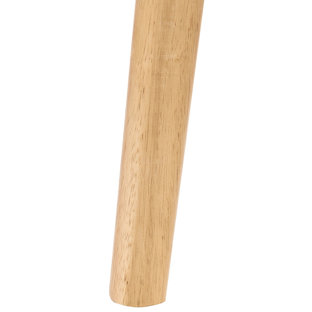 Set di 2 Sedie da pranzo in rattan a treccia viennese Schienale in poliestere Seduta in gomma Telaio in legno senza braccioli Marrone chiaro