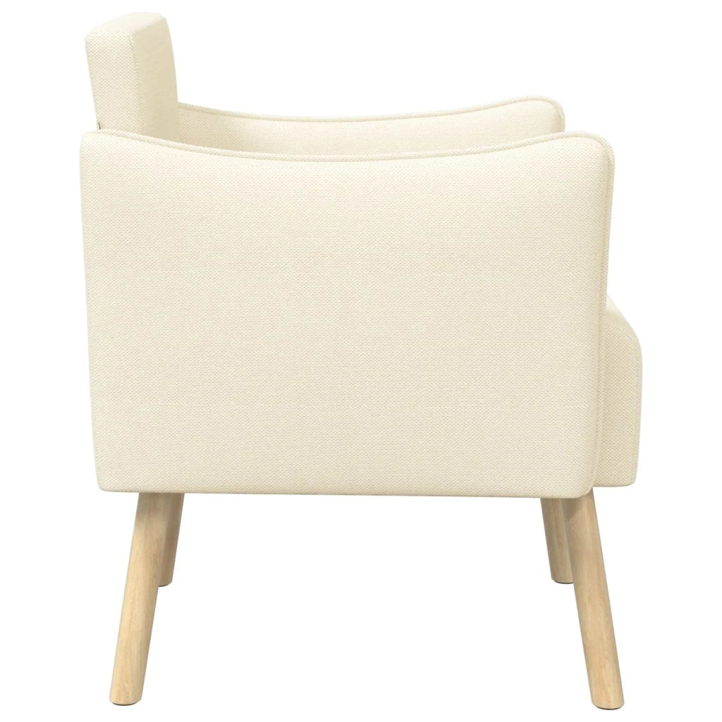 Sedia d'accento Crema Velluto a grana fine 42044842