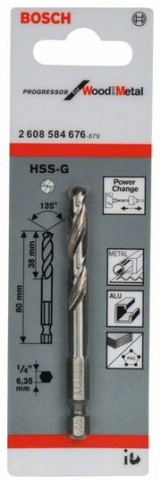 2608584676 - Punta di centraggio HSS-G 80 , Progressor  for WOOD+METAL