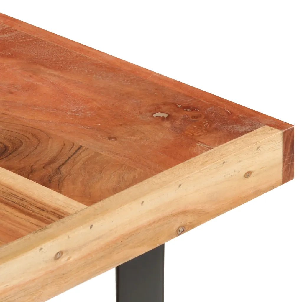 Tavolino da Salotto 142x90x42 cm in Legno Massello di Acacia 320655