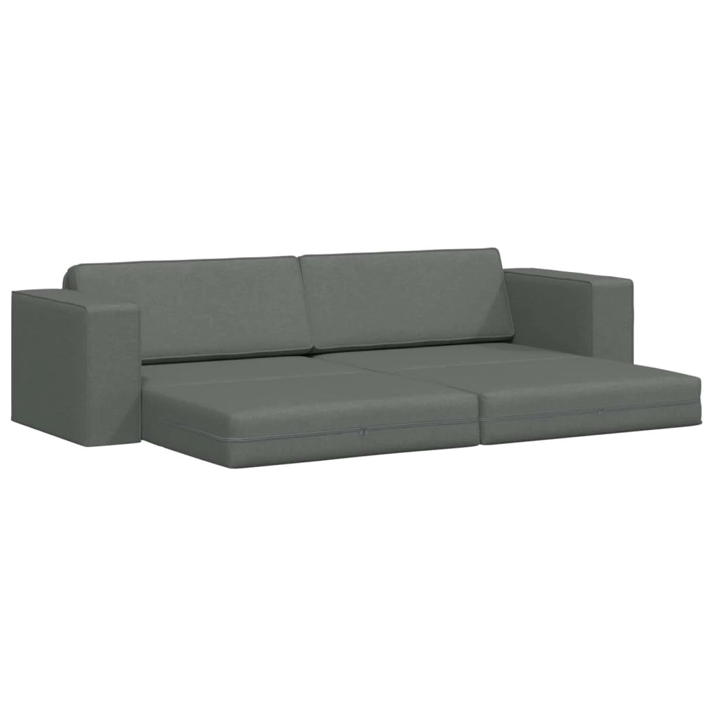 Divano letto Grigio scuro 245 x 78 x 77 cm Tessuto 4106716