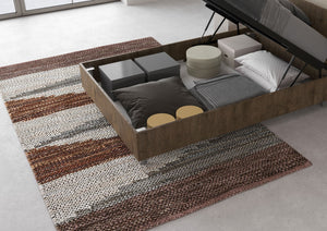 Letto 1 Piazza e Mezzo 120x190 cm con Rete Nuamo Noce