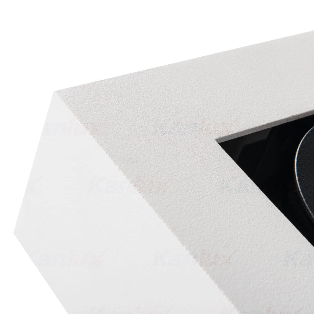 Kanlux STOBI DLP spot quadrato orientabile GU10 25W bianco