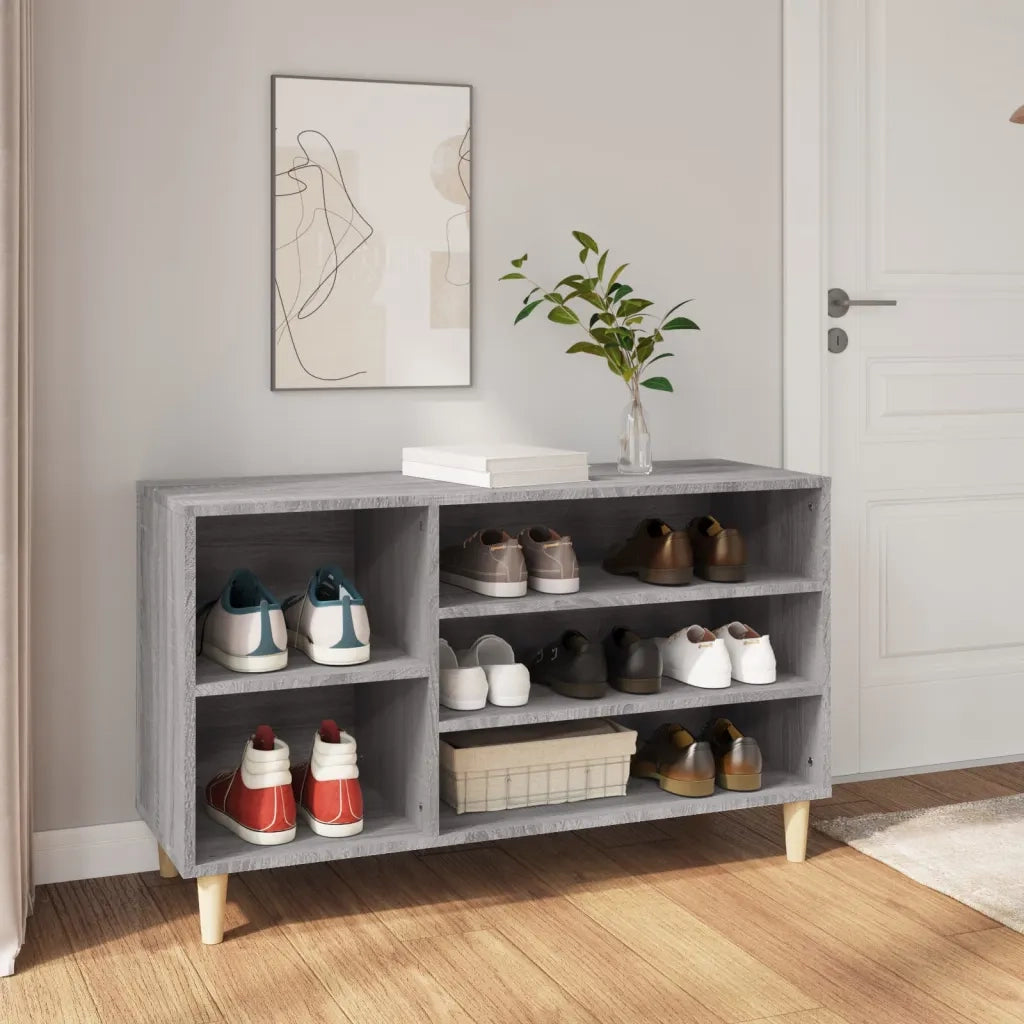 Scarpiera | Mobile per scarpe Grigio Sonoma 102x36x60 cm in Legno Multistrato