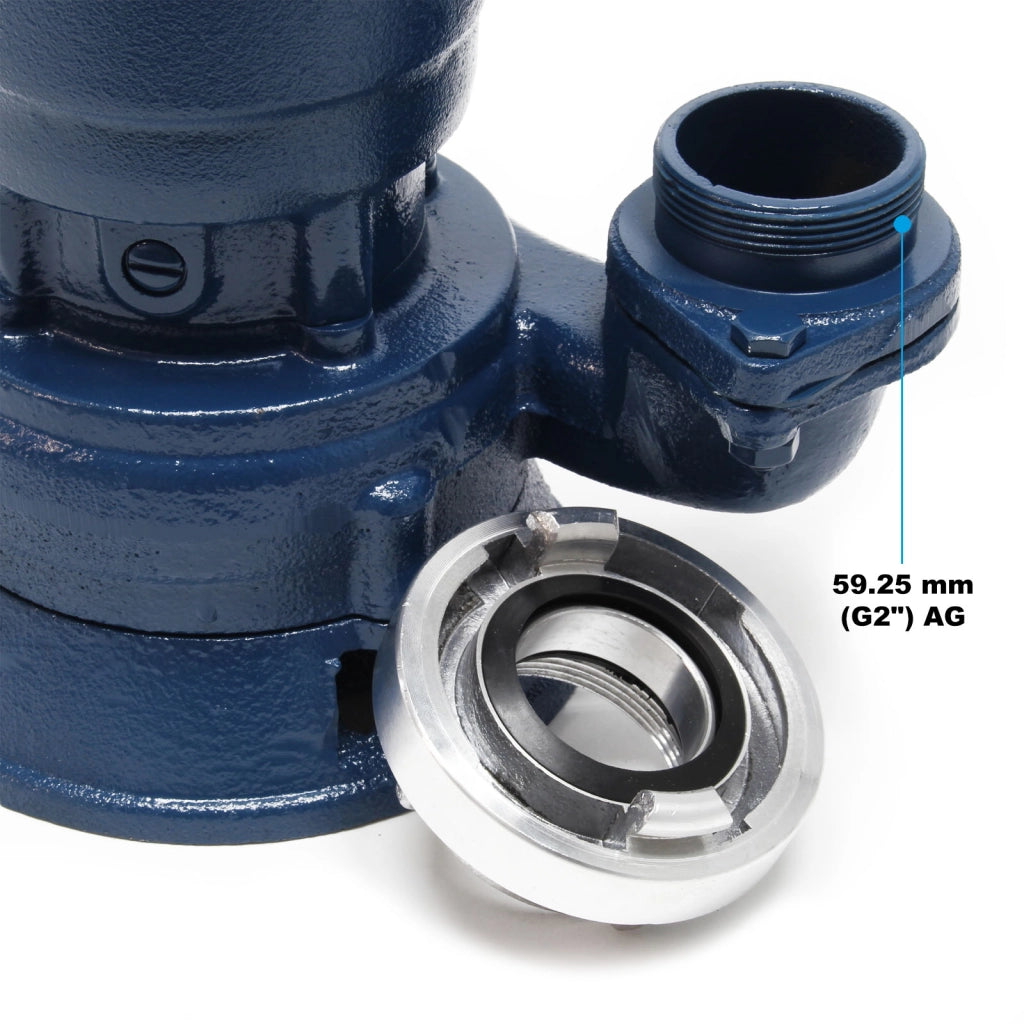 Pompa sommersa acque nere 1500W 22800l/h Tubo di 20m Elettropompa a immersione