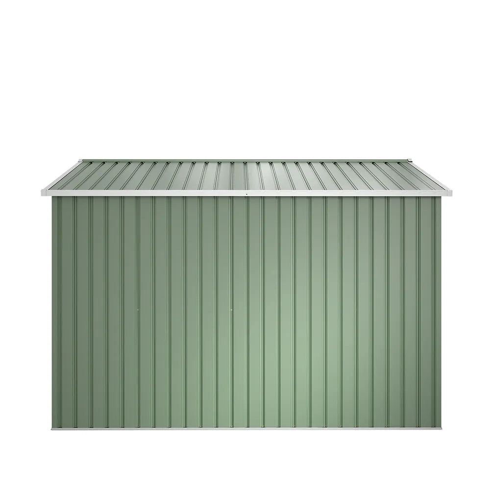 Casetta da giardino in acciaio zincato verde 3,21x2,77xh2,17 m - 129kg - 8,9 metri quadri
