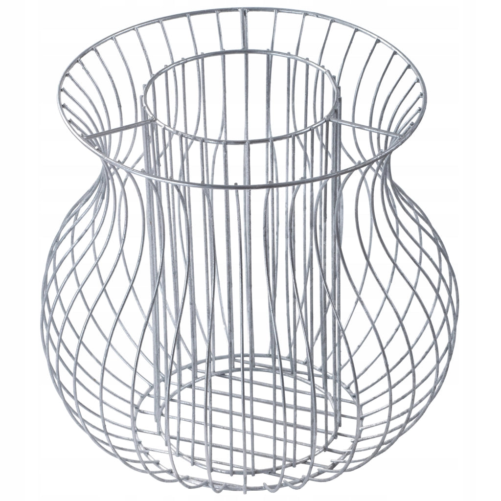 Vaso per gabbione KADAX, copertura per gabbione, cestello in acciaio, filo per gabbione zincato da 47 cm