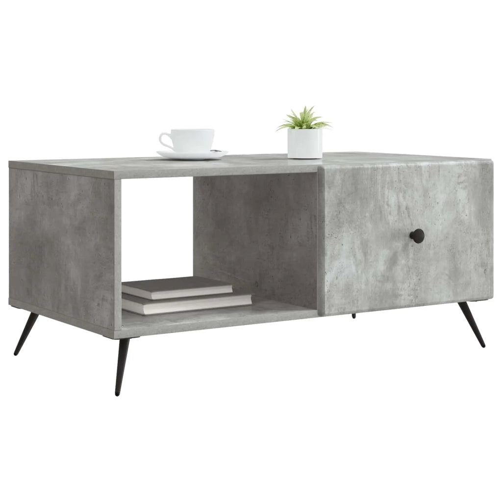 Tavolino da salotto Grigio Cemento 90 x 50 x 40 cm 895648