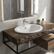 Lavabo soprapiano 56x46 cm modello LS66 - Bianco