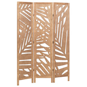 Separatore di stanza in legno naturale di Paulownia MDF a 3 pannelli pieghevole schermo decorativo divisorio