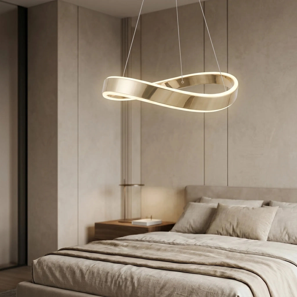 Lampada A Sospensione Da Soffitto Swe064-cp 40cm Gold