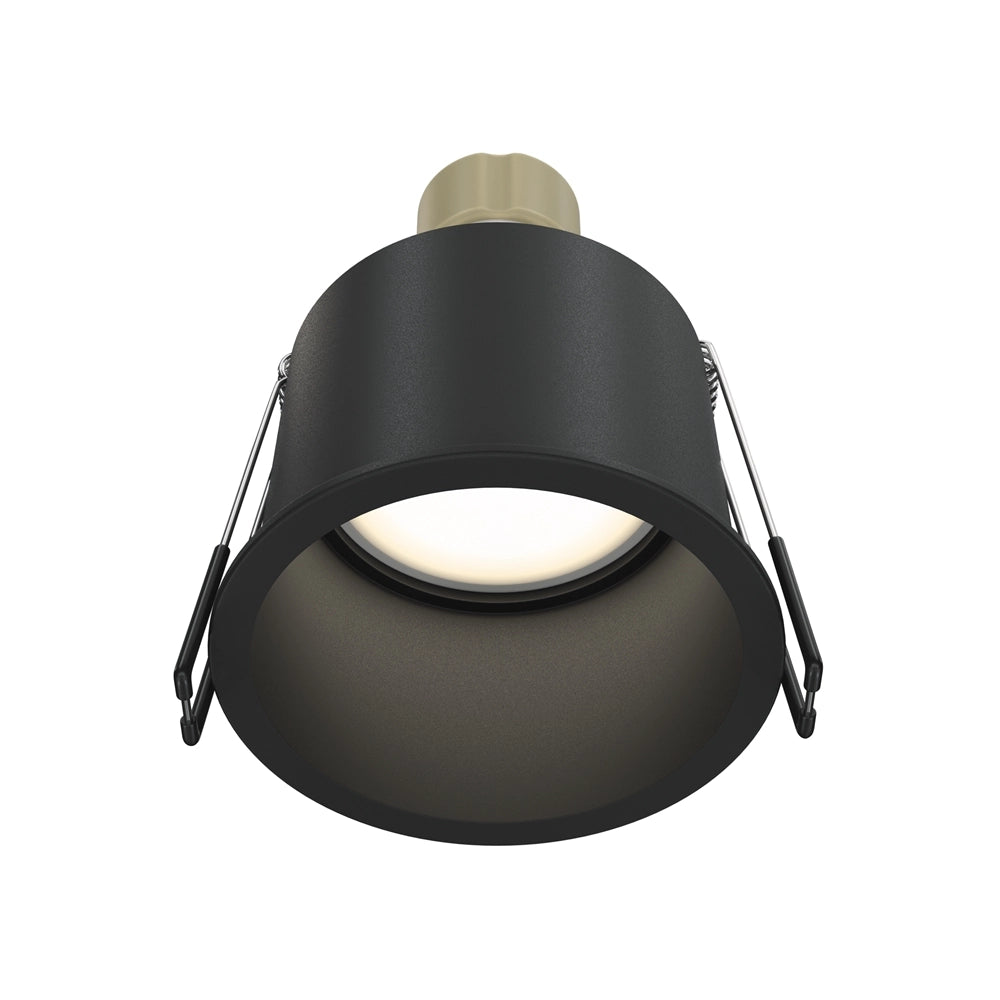 Faretto incasso soffitto tondo nero Maytoni Reif DL049-01B