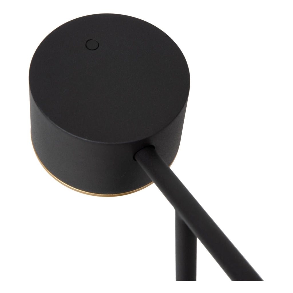 Lampada da tavolo minimal nera dimmerabile LED 8W Lucide