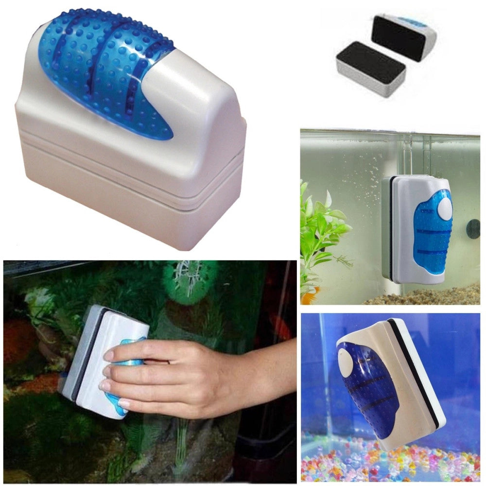 Trade Shop - Pulitore Magnetico Tergi Vetro Per Acquario Spazzola Calamita Pulizia Rs-06 -