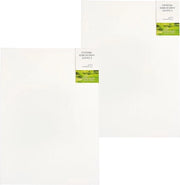 Set di tela di canapa MDF 594 x 42 cm - 18 mm - set da 2 - 100% cotone - preparata a tre strati - acido-free - tela per pittura acrilica e olio grande
