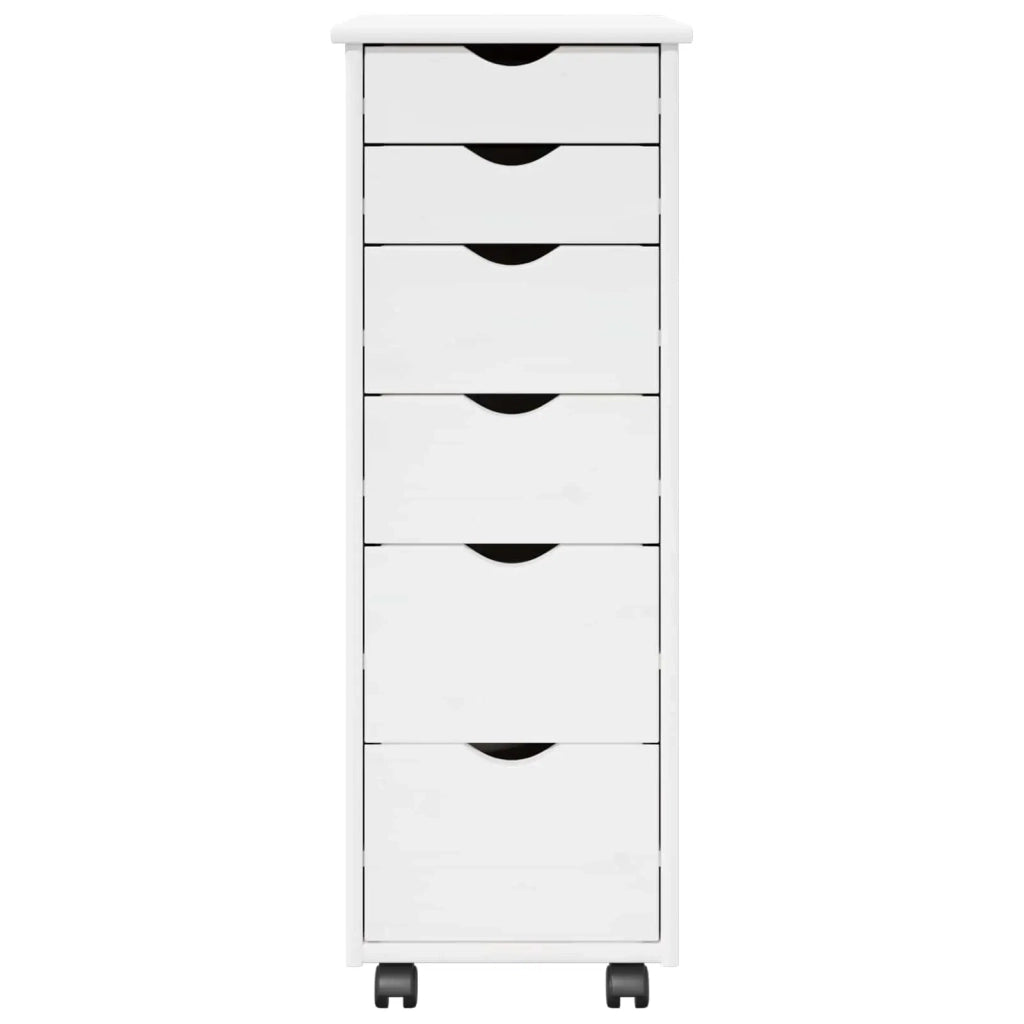 Mobile con Ruote con ruota Bianco 34 x 39 x 93,5 cm