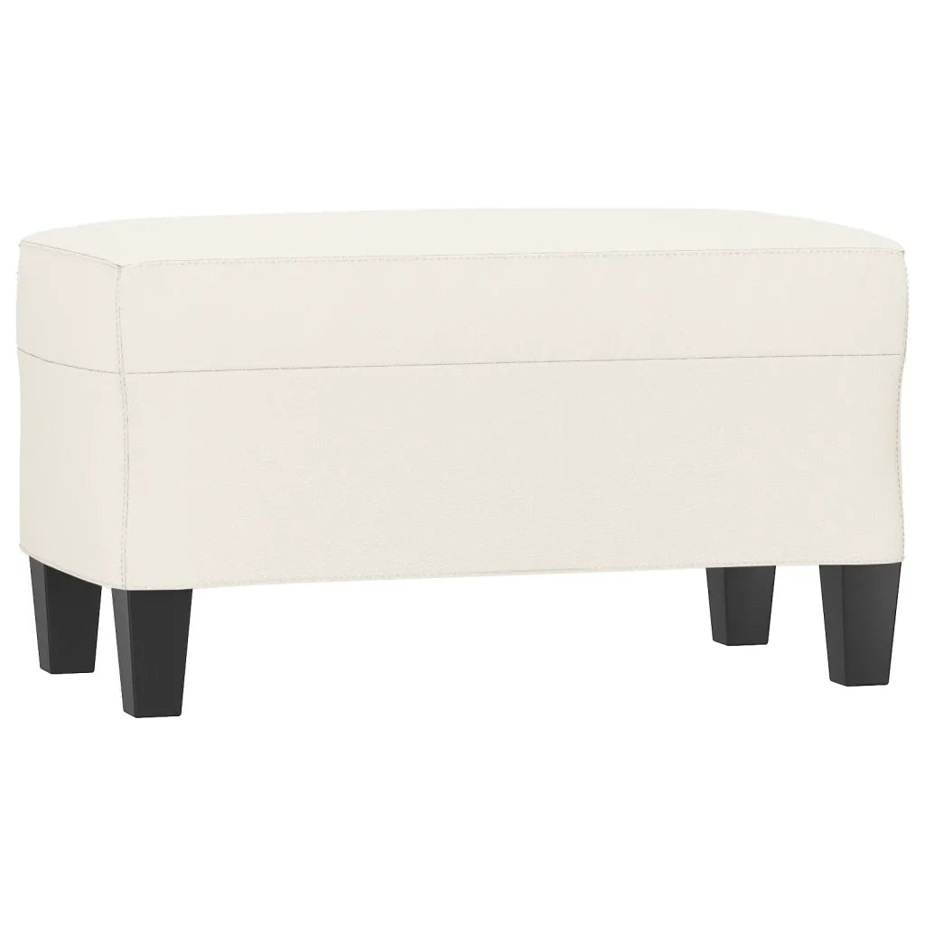 vidaXL Panca Crema 70x35x41 cm in Similpelle