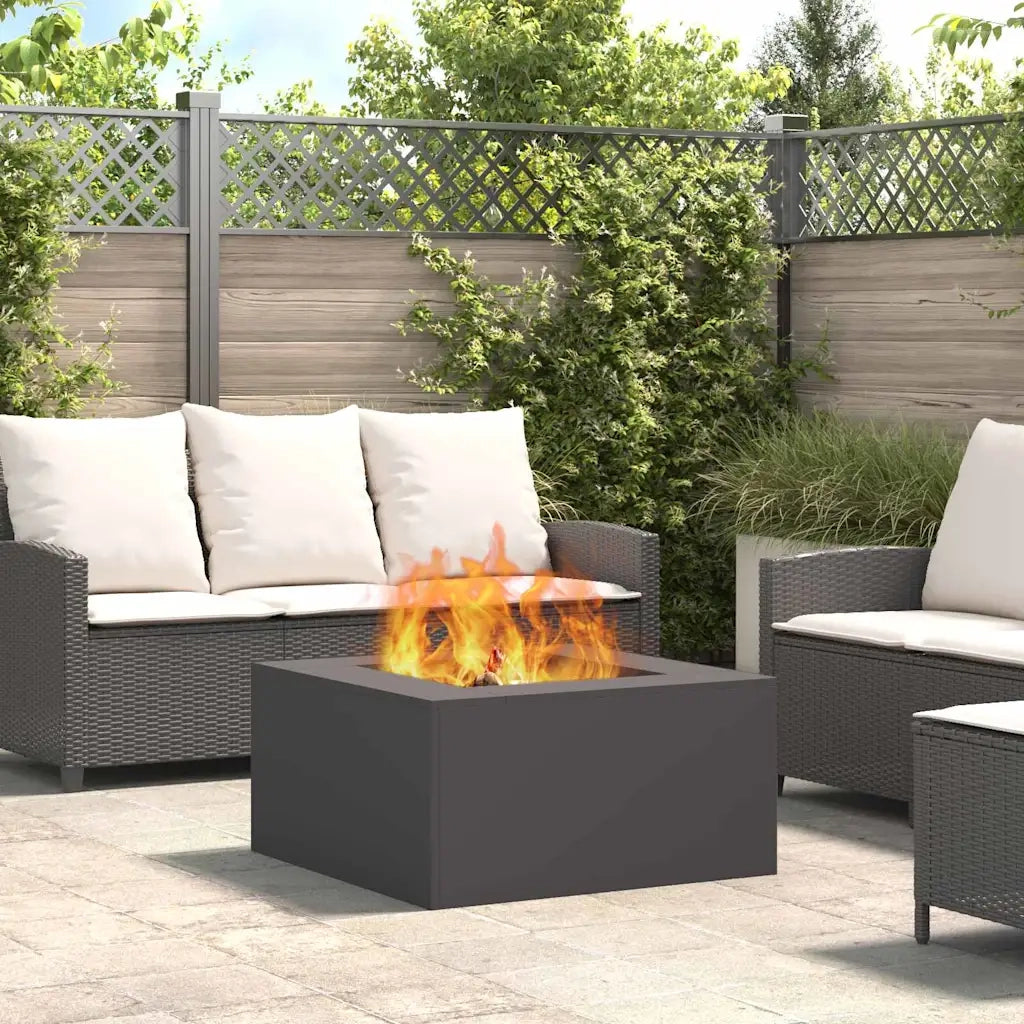 Focolare Nero 80 x 80 x 40 cm Acciaio CFW6166731
