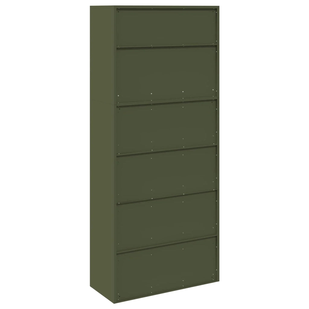 Armadio 2 pz Verde Oliva 90 x 40 x 210 cm Acciaio Bloccabile 3438727